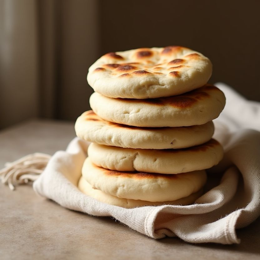 Pitas frescas horneadas al momento